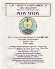 East Carolina Native American Organization pow wow flyer